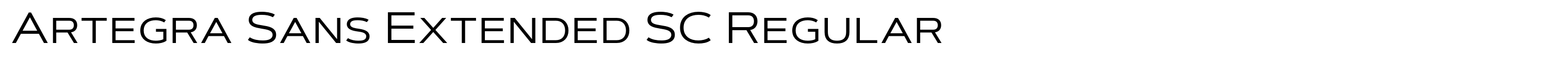 Artegra Sans Extended SC Regular